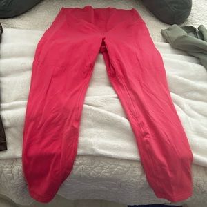 Lululemon worn only once Align leggings in pink!